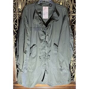 US M65 Fishtail Parka Shell OG 1982 Genuine Military X-Large
